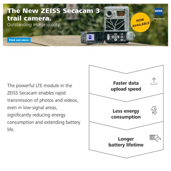 Zeiss Secacam 3 Trail Camera - Zeiss Secacam 3 – See More, Capture More Experience the ultimate in wildlife and outdoor surveillance with the Zeiss Secacam...